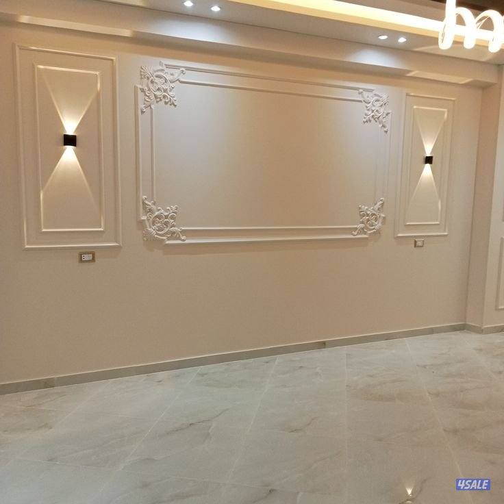 اصباغ وديكورات مودرن حديث صبغ بدون رائحه وديكورات شاشه خلفيه سرير8