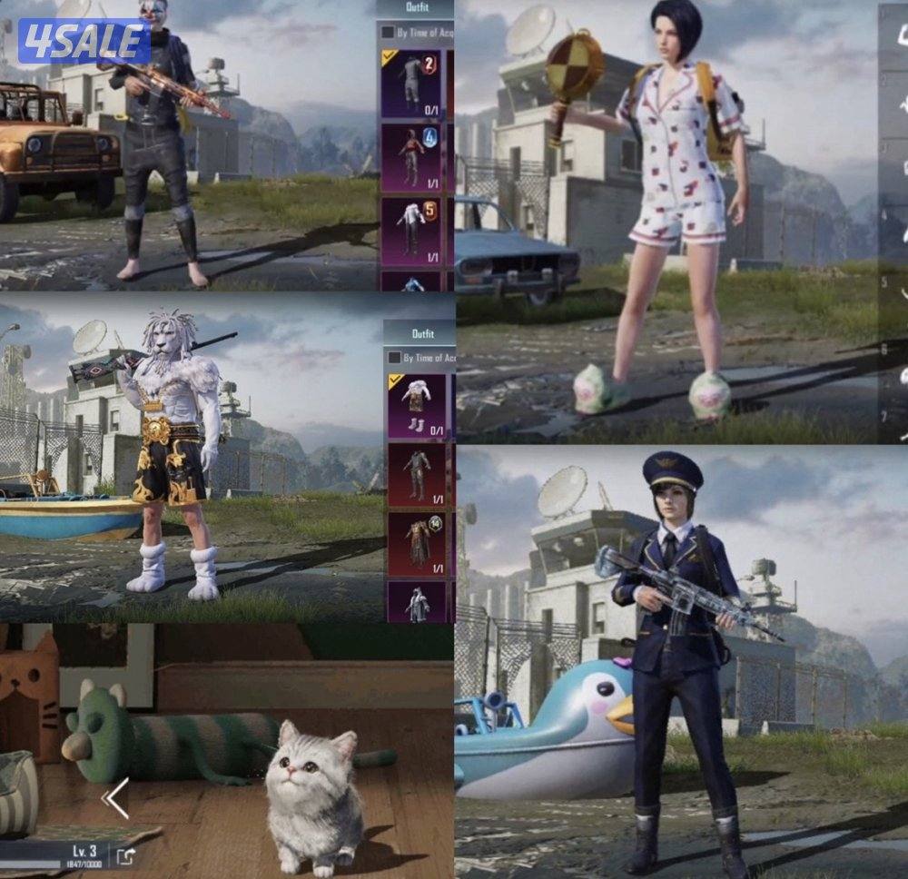 حسابات ببجي منوعه ~ امفور ثلجي واسلحه وحسابات وايد😍❄️✨2