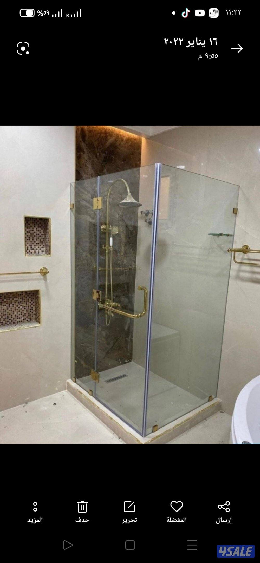 فني زجاج سكريت واجهات شاور بكس مرايات كافة اعمال الزجاج السكريت والالم7