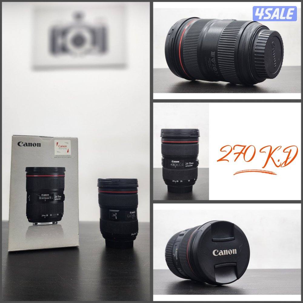 للبيع كانون مارك 4 .. 5D / عدسة الترا سونك 24 - 701