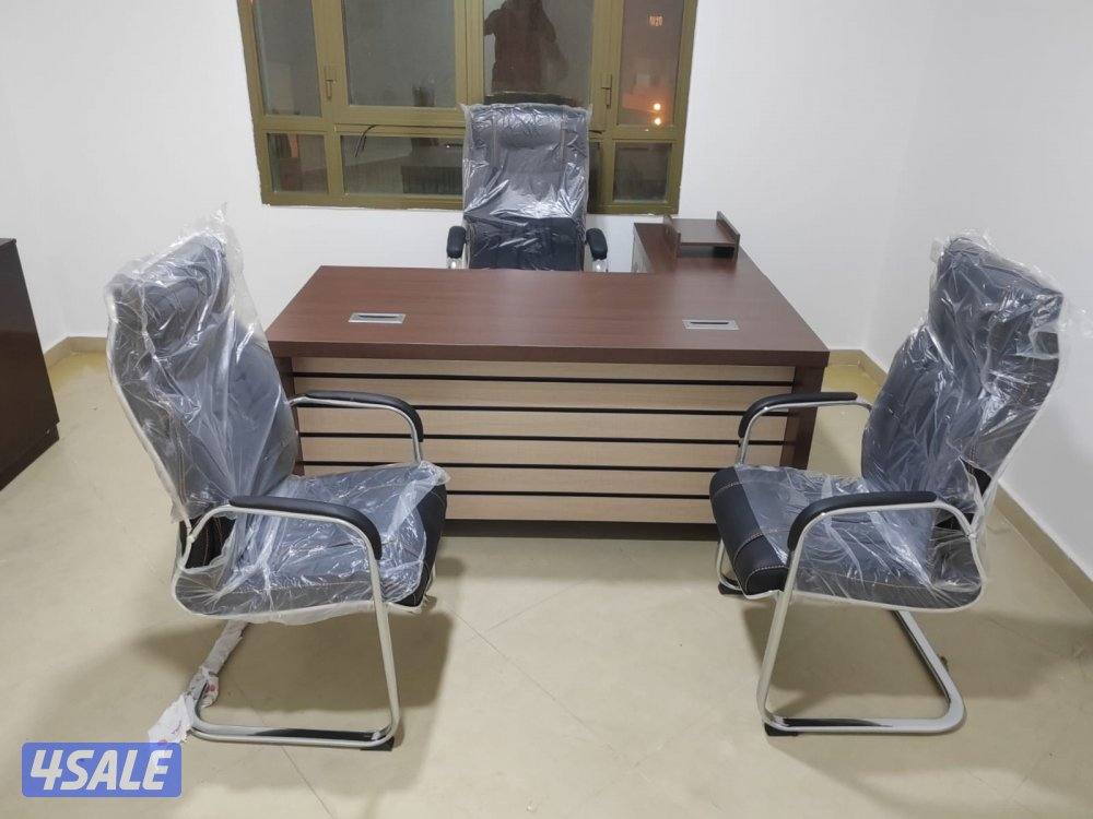 اثاث مكتبي شامل جديد مكاتب دراسية مكاتب موظفين ومدراء خشب وزجاج كراسي2
