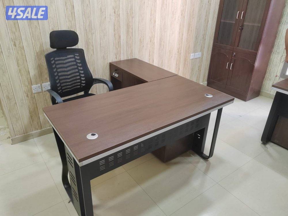 اثاث مكتبي شامل جديد مكاتب دراسية مكاتب موظفين ومدراء خشب وزجاج كراسي10