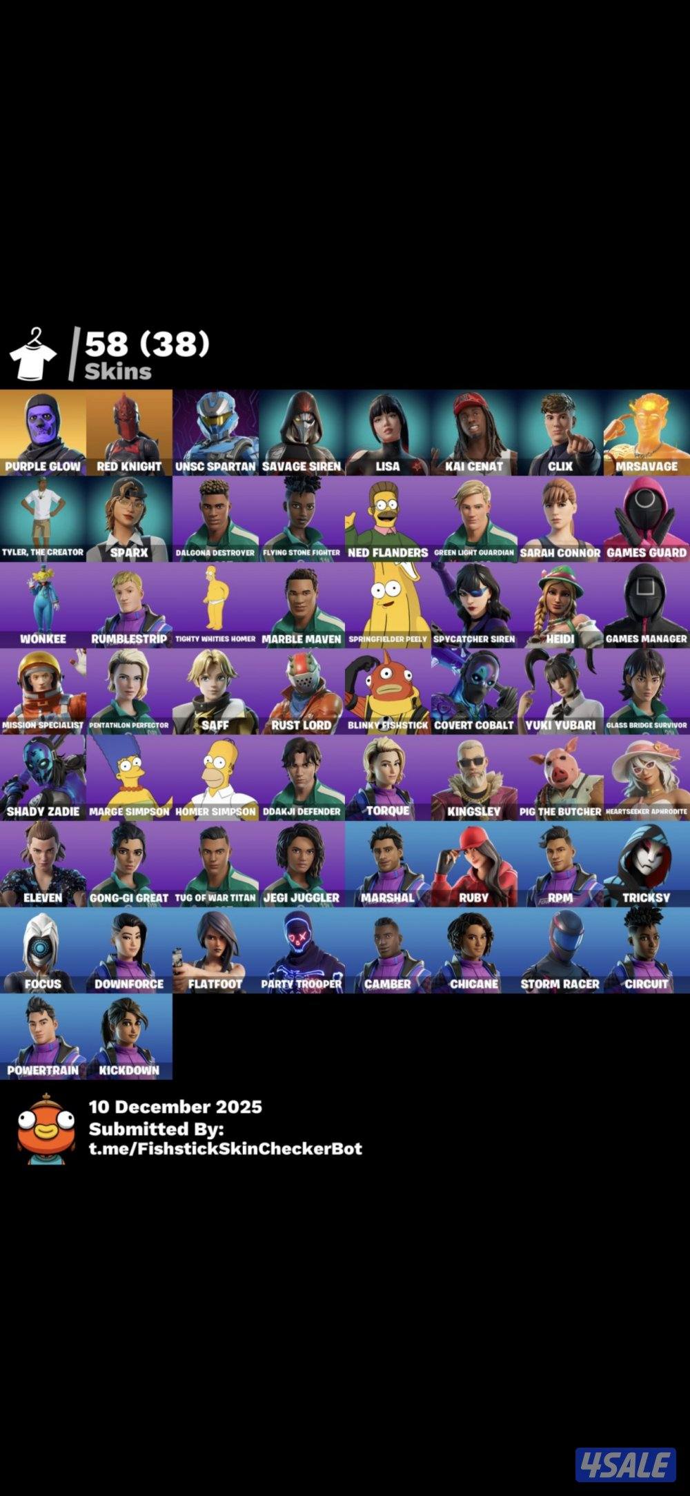 حساب سكلتون بنفسجي ورقصه فريش2