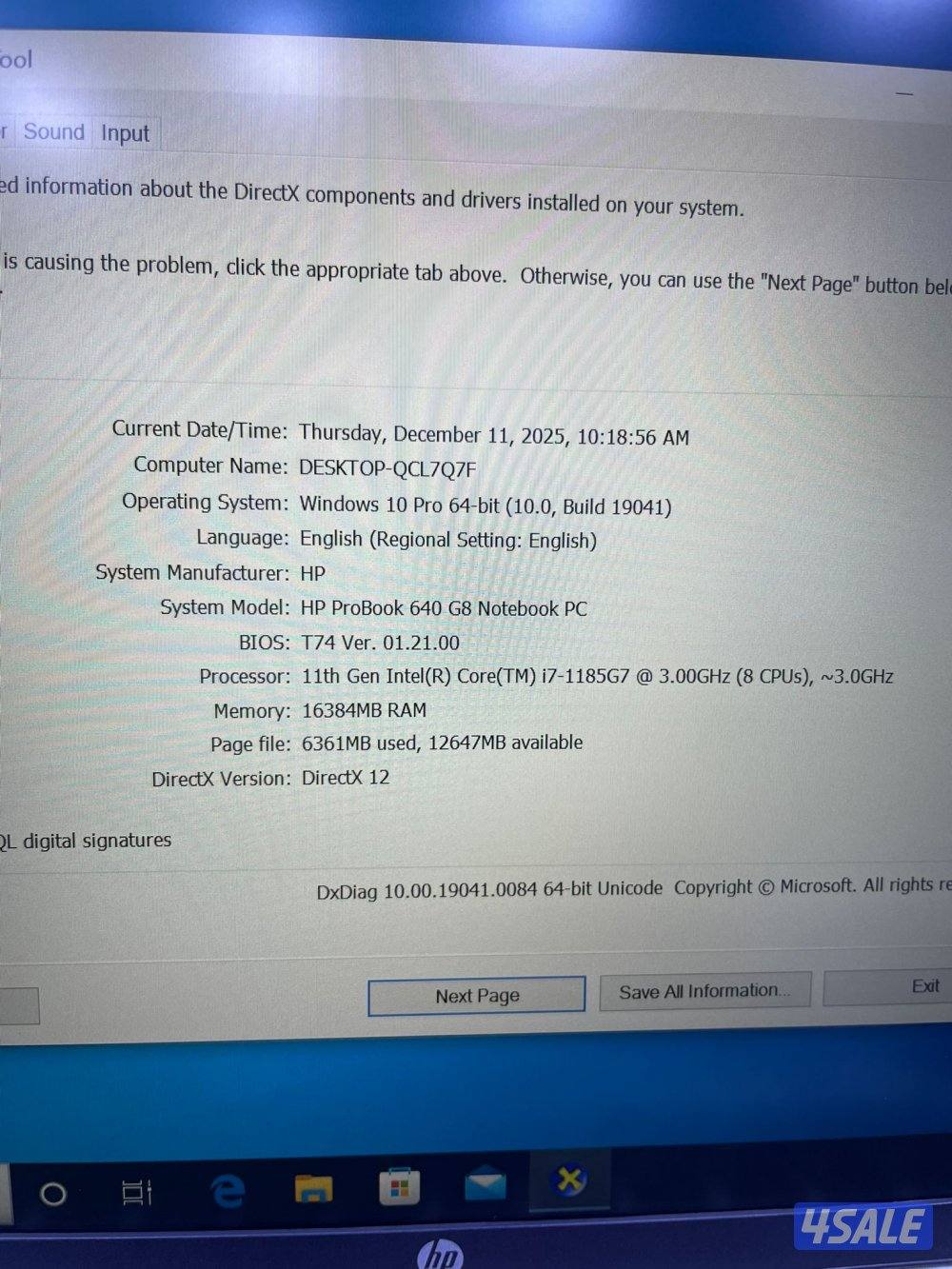 لابتوب اتش بي hp  كالجديد2