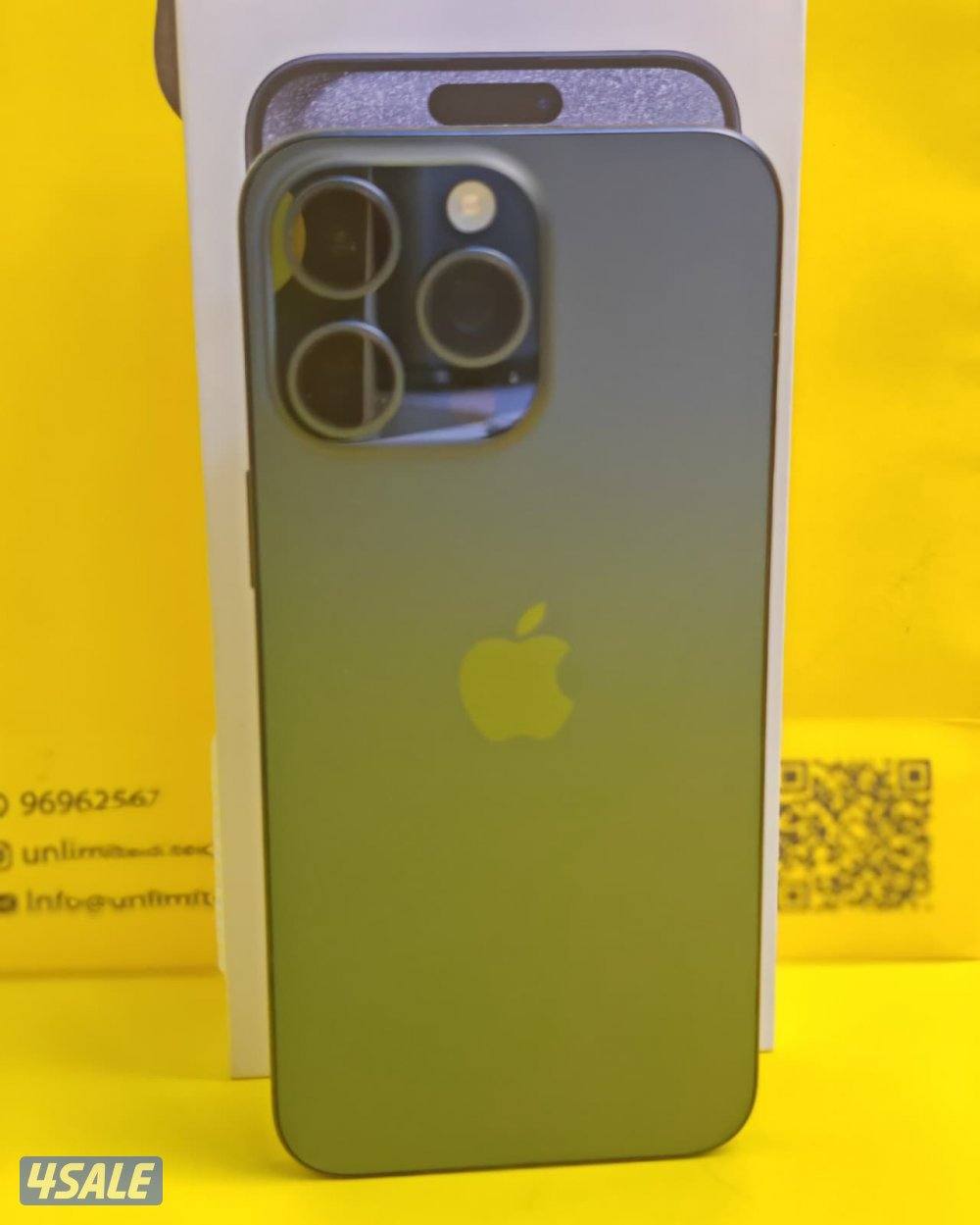 ايفون 15 برو ماكس، 512GB، أزرق تيتانيوم iPhone 15 Pro Max 512GB Blue T6