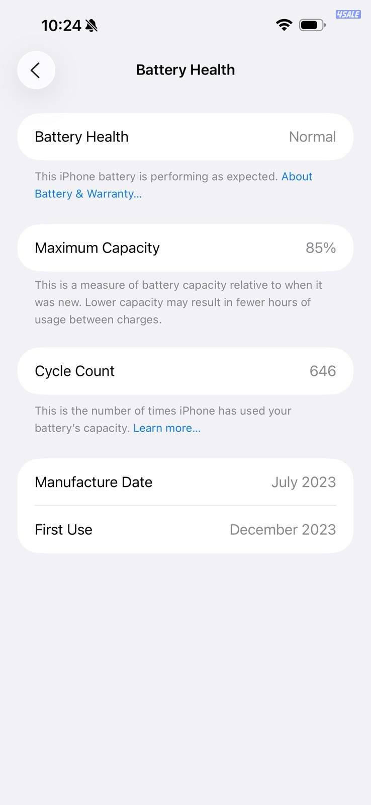 ايفون 15 برو ماكس، 256GB، أزرق تيتانيوم iPhone 15 Pro Max 256GB Blue T11
