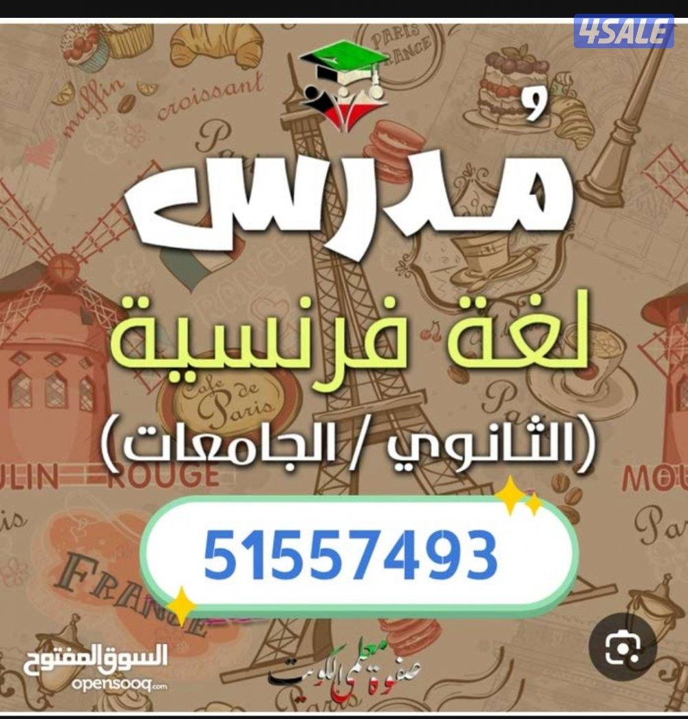 مدرس فرنسي خبره كبيره صف11و12 (شرح وتلخيص و حل اختبارات)1