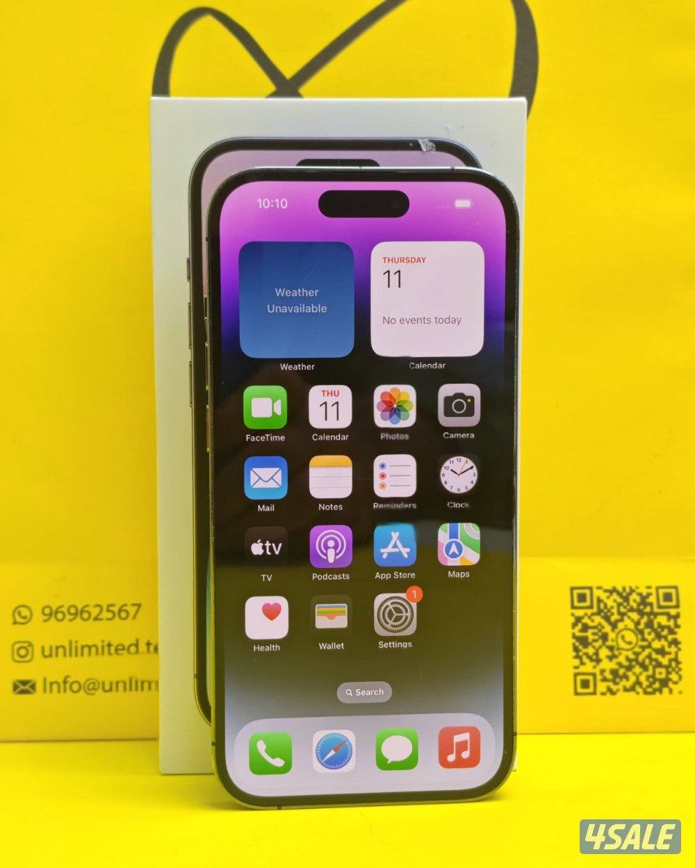 آيفون 14 برو – 256GB – بنفسجي – 81٪ iPhone 14 Pro 256GB Purple,Battery7