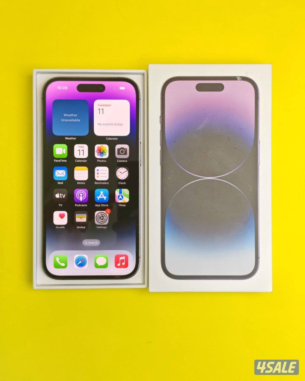 آيفون 14 برو – 256GB – بنفسجي – 81٪ iPhone 14 Pro 256GB Purple,Battery6