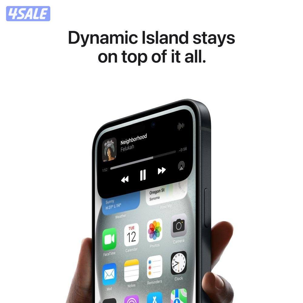 آيفون 15 – 128GB – أسود – 5G – جديد iPhone 15 128GB Black,  5G, Bra3