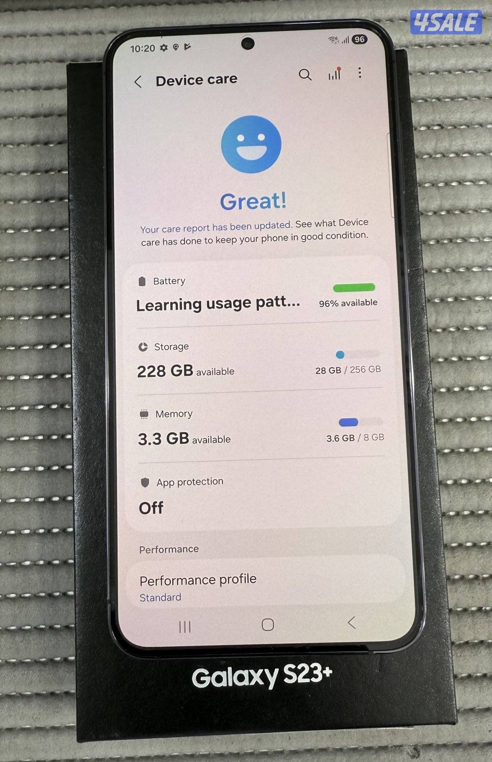 Samsung Galaxy S23Plus 256GB Black Used!5