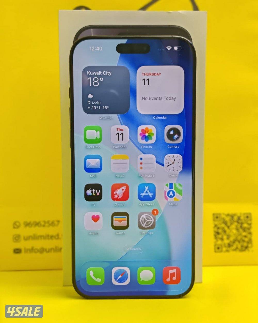 ايفون 16 برو ماكس – 256GB – أسود – 82٪ iPhone 16 Pro Max 256GB Black3