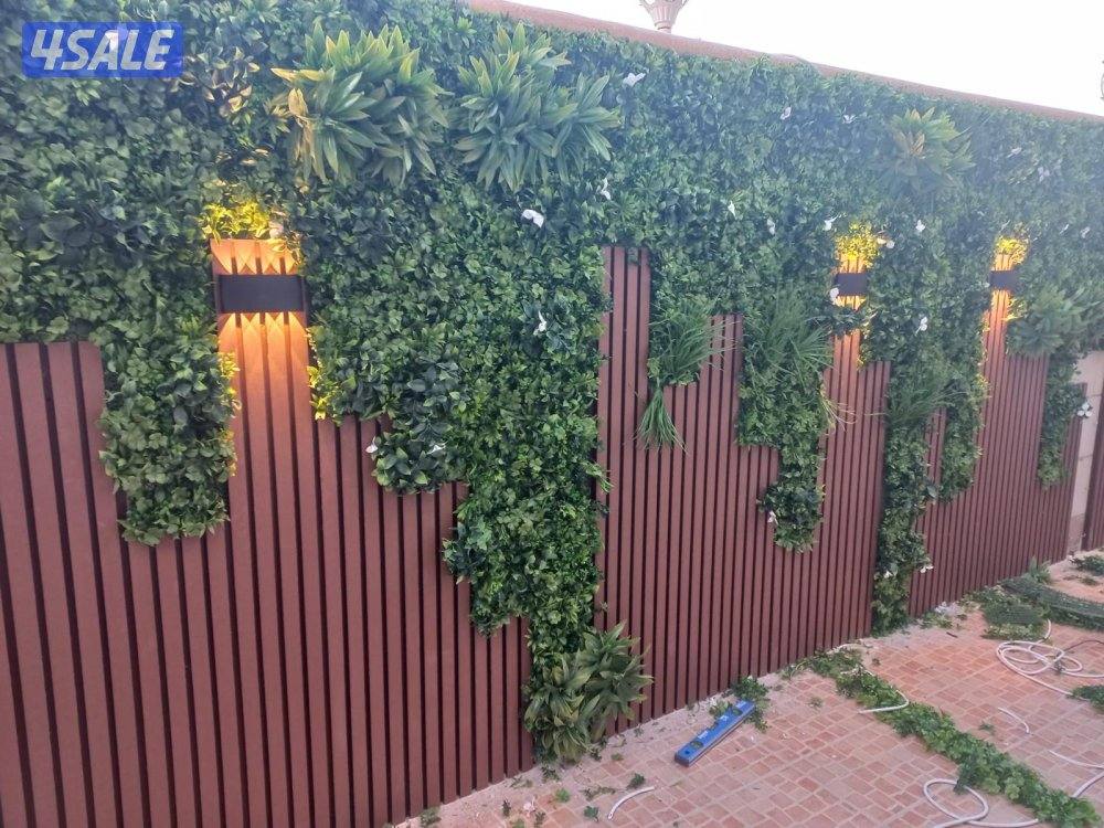 تصميم وتنسيق الحدائق تركيب ثيل صناعي وطبيعي وسور تركي0