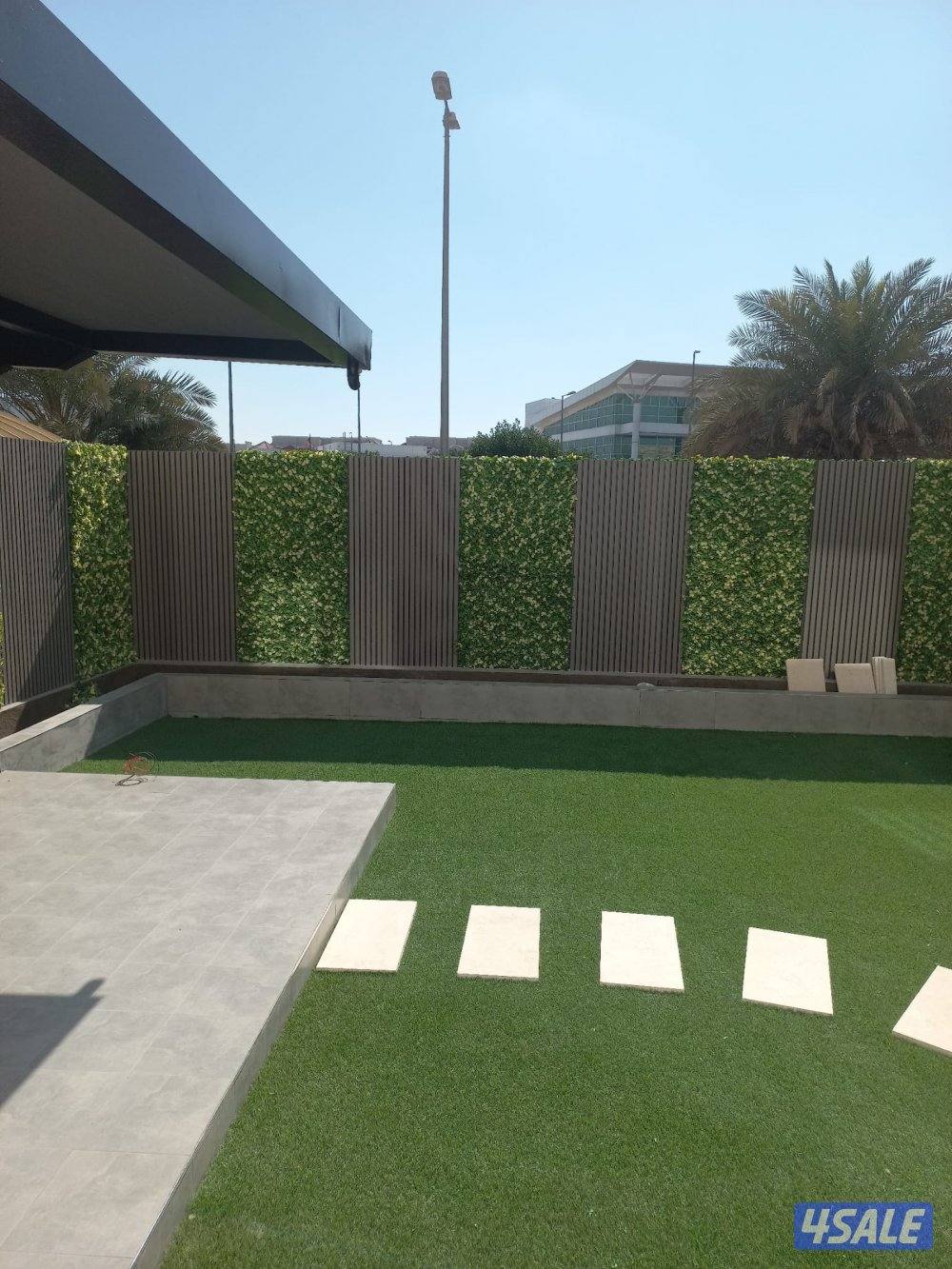 تصميم وتنسيق الحدائق تركيب ثيل صناعي وطبيعي وسور تركي7