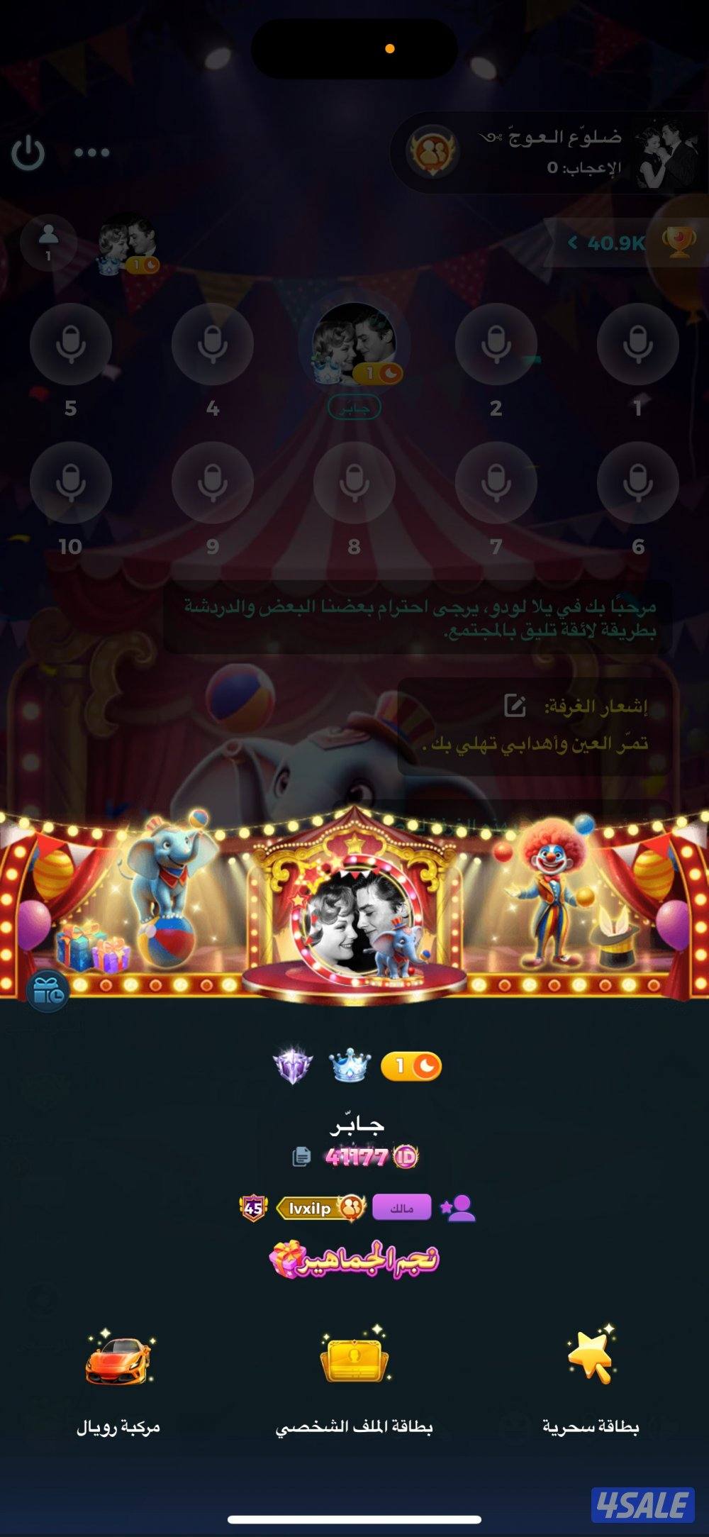 للبيع حساب لودو0