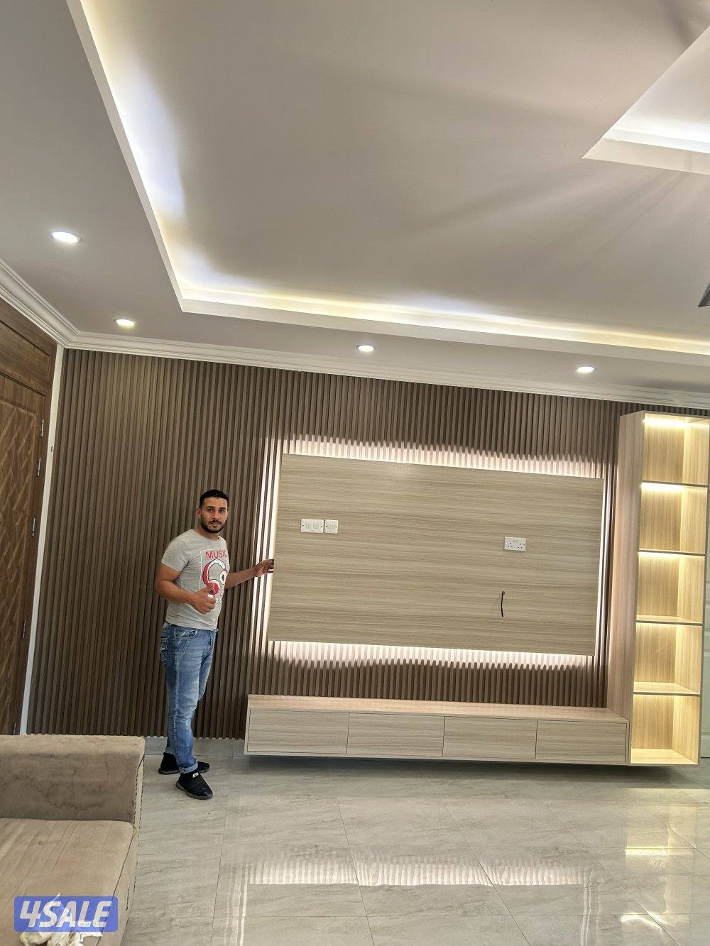 ديكورات خشب. تركيب ورق جدران.تركيب بديل الخشب وبديل الحجر. باركيه تركي14