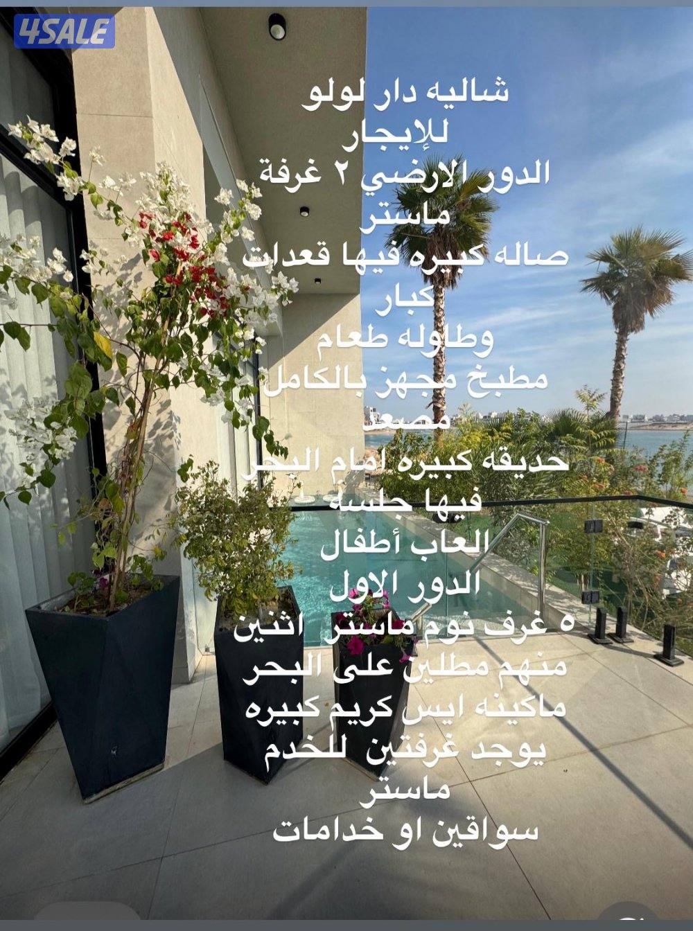 شاليه للإيجار اليومي فقط9