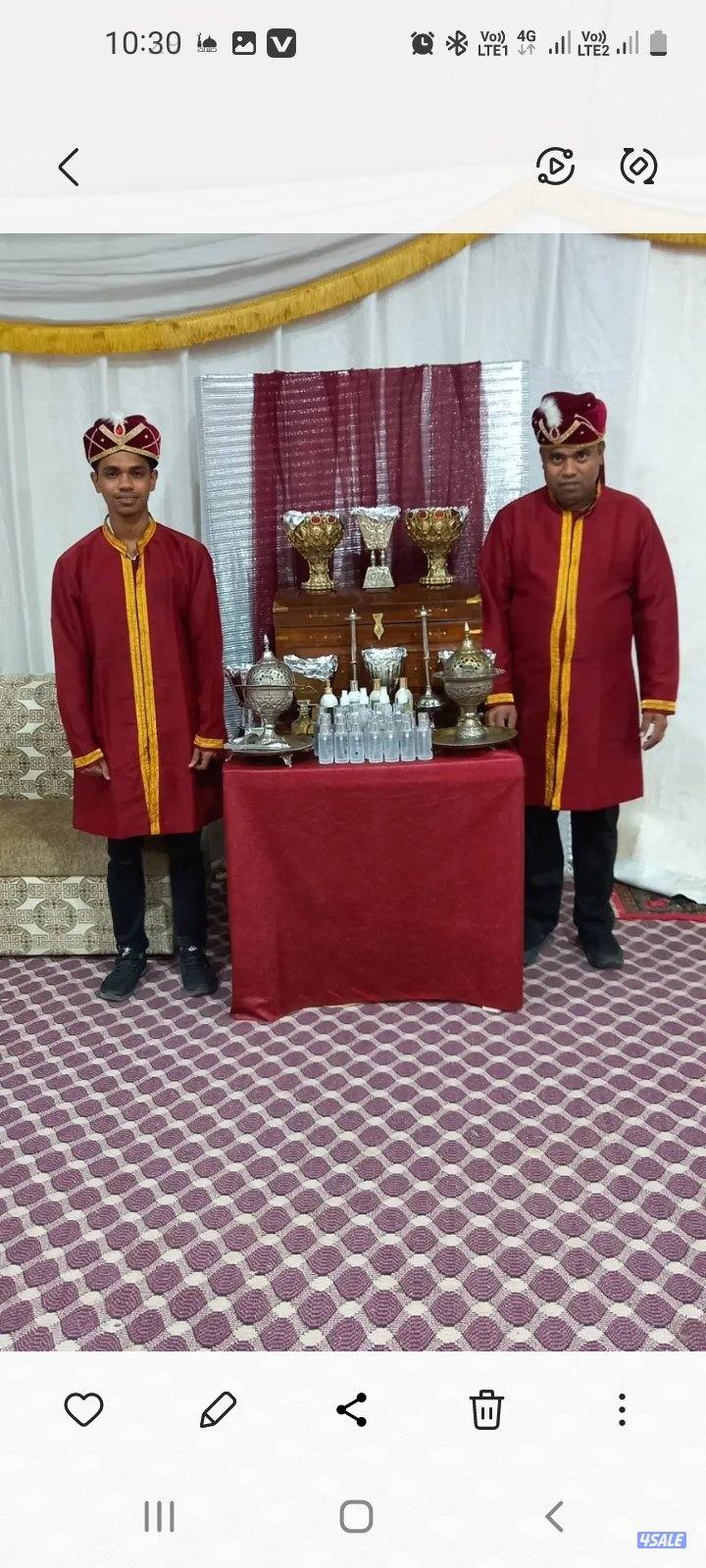 تقديم القهوة العربي والشاي والتمور3