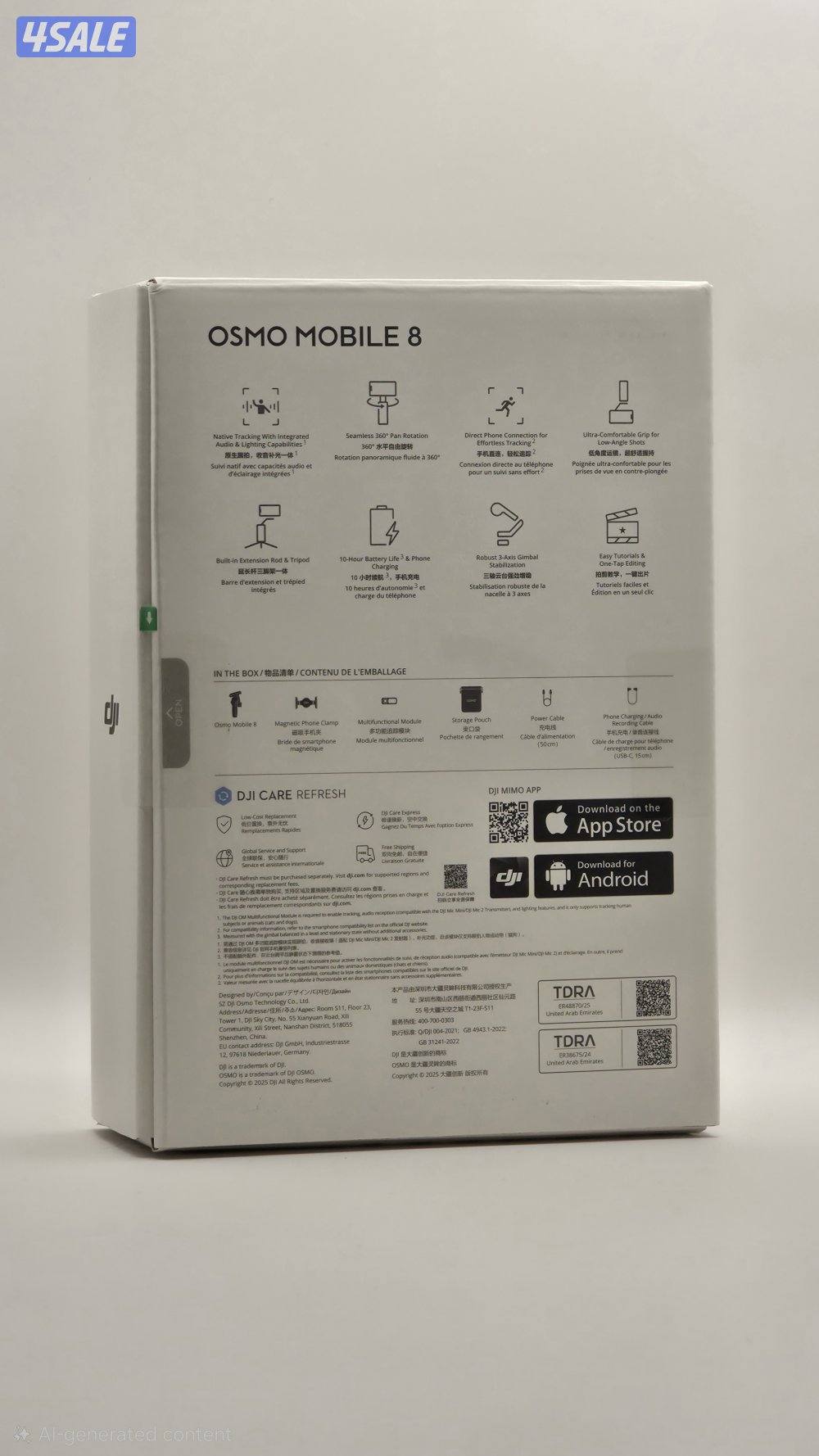 DJI OSMO MOBILE 8 جديد بالكرتون2