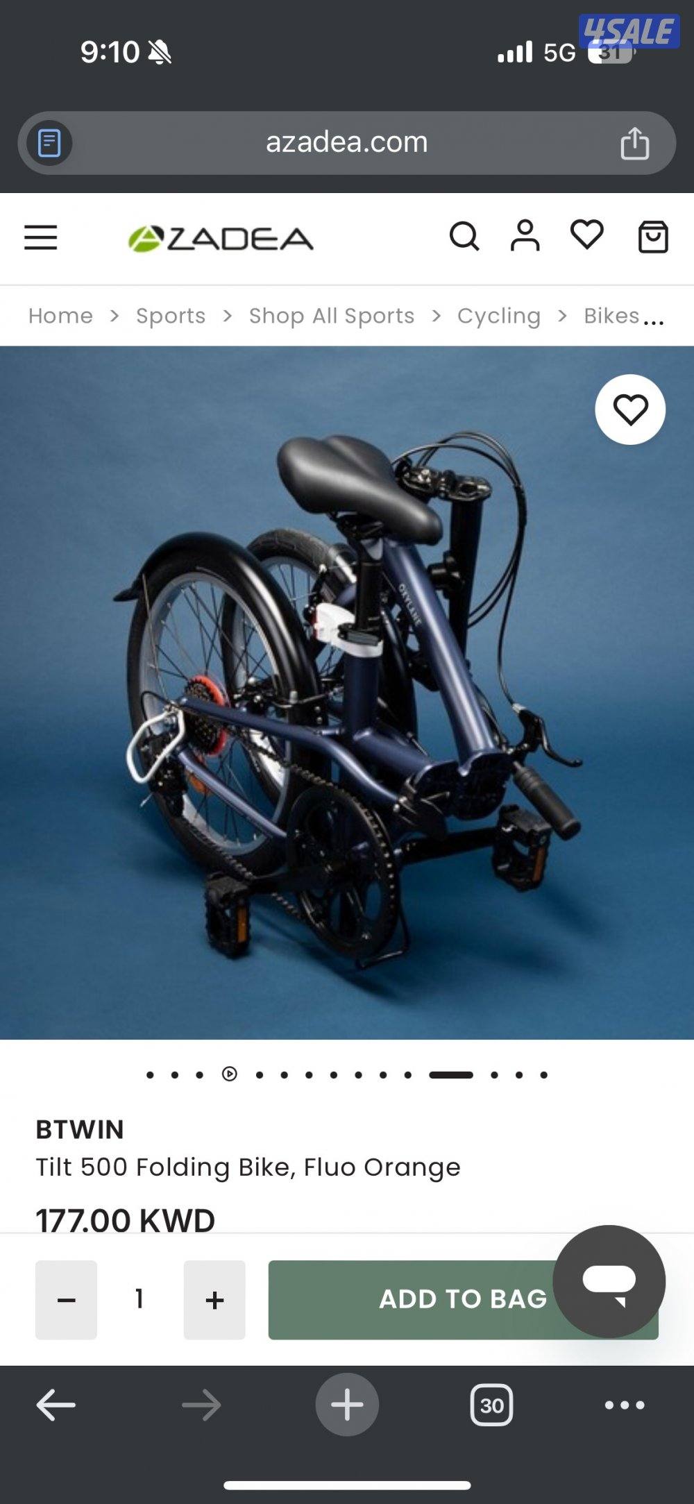 شبه جديد استعملته مرتين فقط Btwin bicycle5