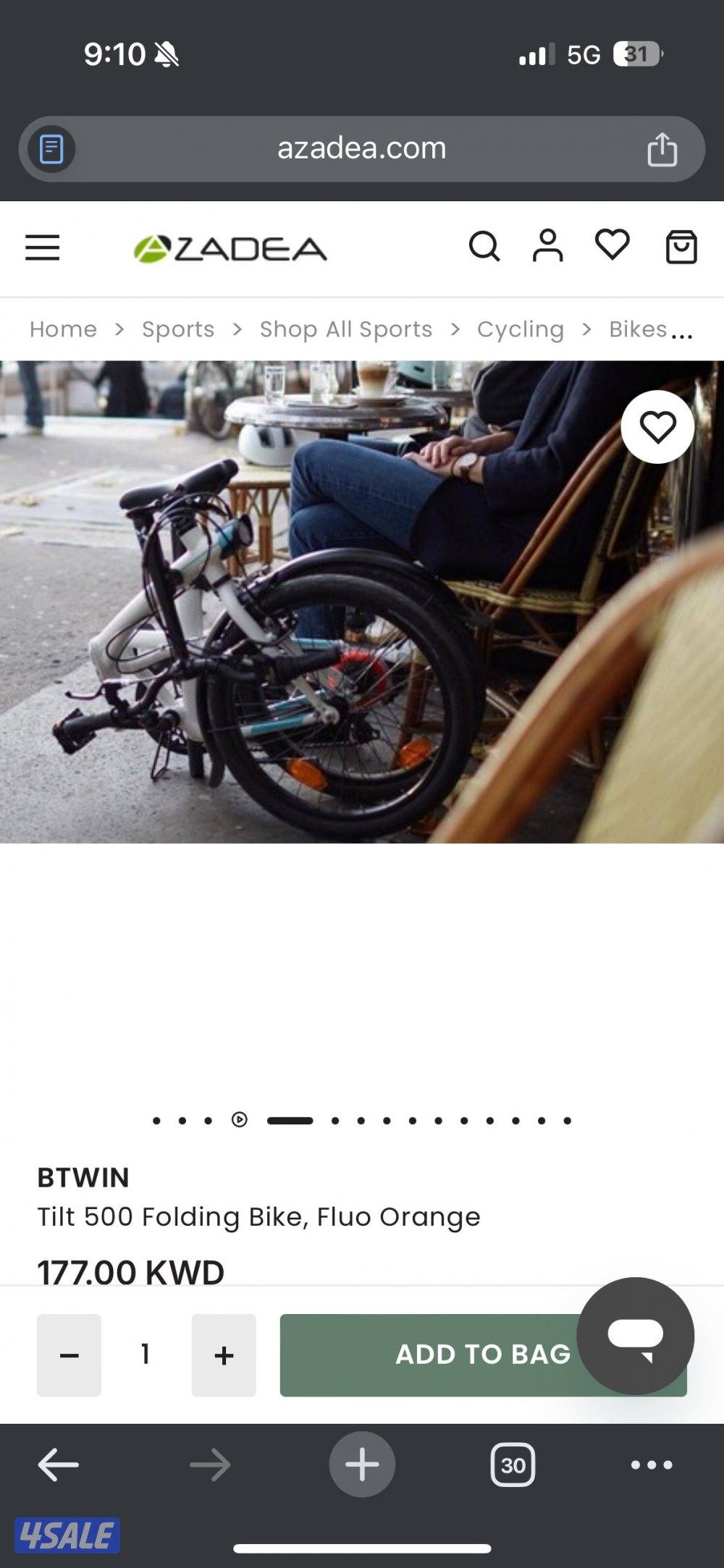 شبه جديد استعملته مرتين فقط Btwin bicycle6