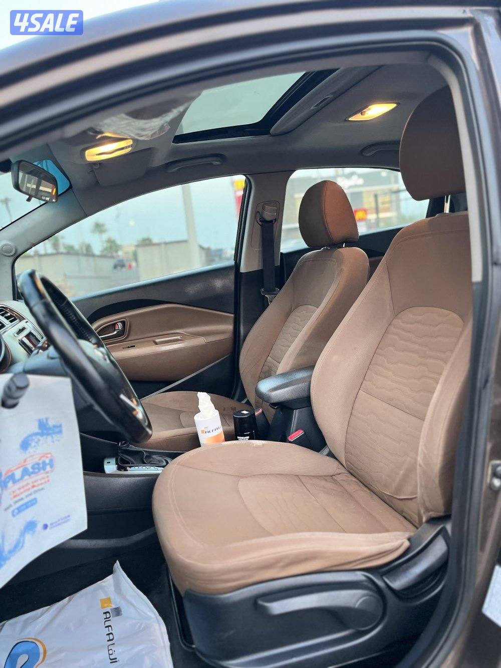 كيا ريو موديل 2014 كامل الموصفات صبغ وكالة عداد 102 الف شرط الفحص7