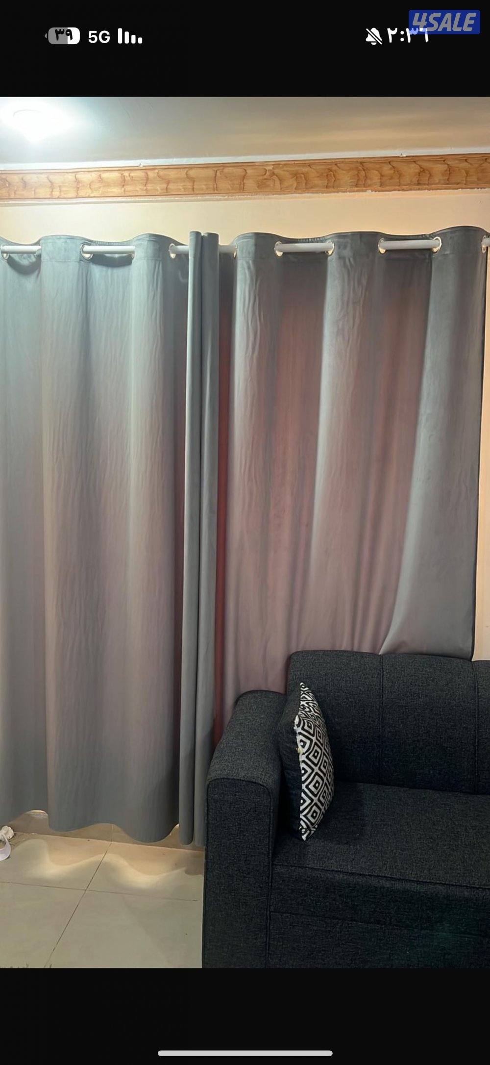 للايجار فتره مؤقته مفروشه بالكامل سريرين غرفه كبيره وصاله وحمام كبار3