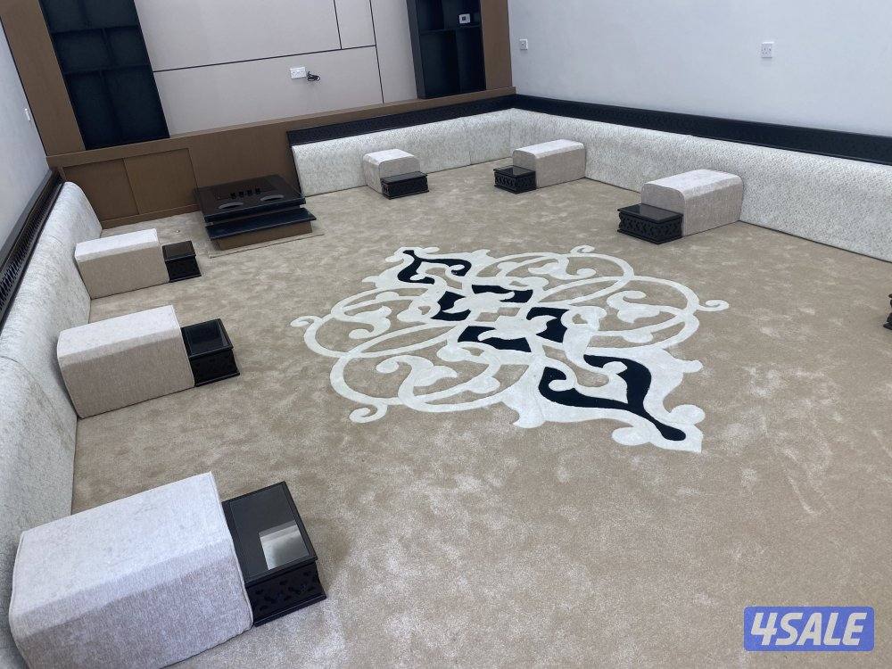 سجاد قص بالمتر/ مساند إسفنج تفصال/ تفصال كنب/ تفصال ستاير/ بلاستيك رول6