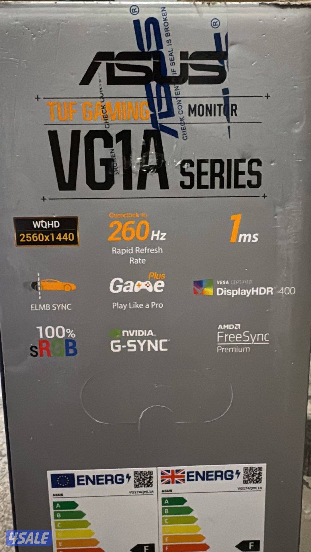 للبيع شاشة ASUS TUF Gaming VG27AQMLA مواصفات نادرة وسعر ممتازة2