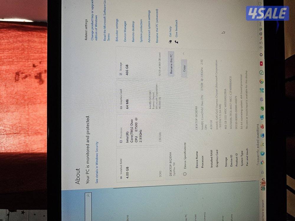 كمبيوتر مكتبي مستعمل للبيع4