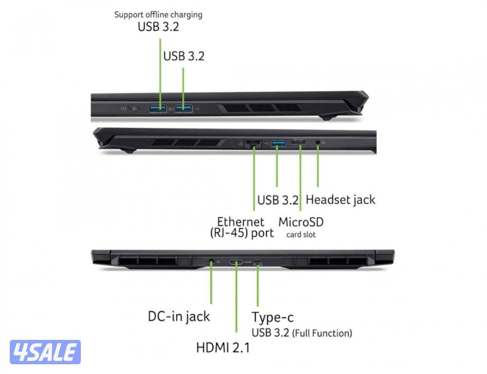 Acer Nitro V 16S, 16" FHD+ 180Hz, RTX 5060, Ryzen AI 74