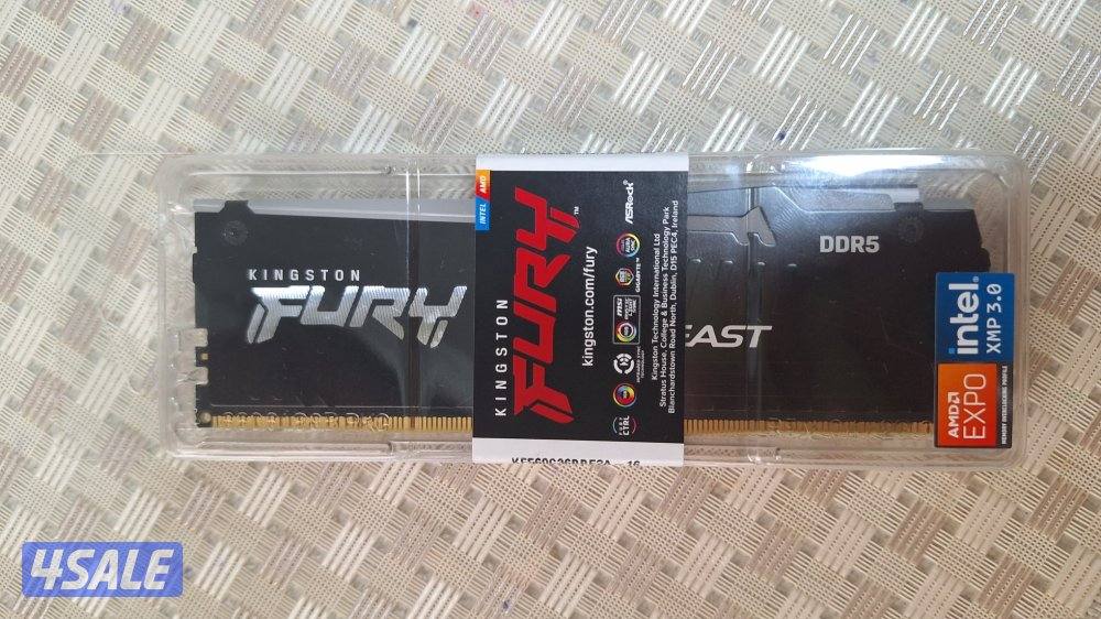 Kingston FURY Beast RGB DDR5 رام 16GB - 6000MT/s (جديد بالكرتون)1