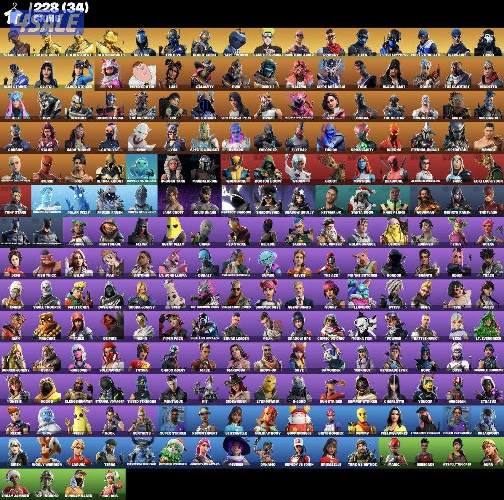 حساب فورت نايت في ترافس سكوت نادرة0