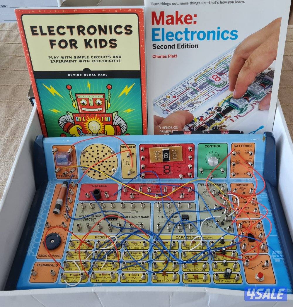 Teach your kid electronics by applying experimental examples0