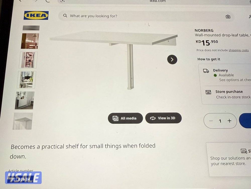 Ikea folding table for sale0