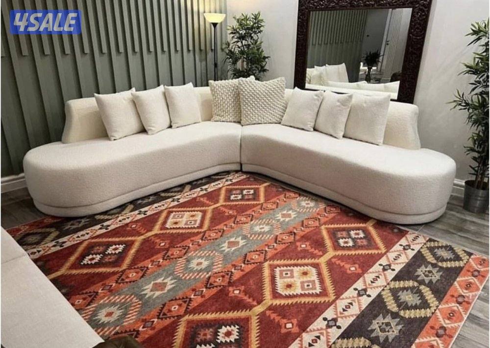 تنجيد وتفصيل كنب ديوانيات مساند وكل الستاير وسجاد قص3