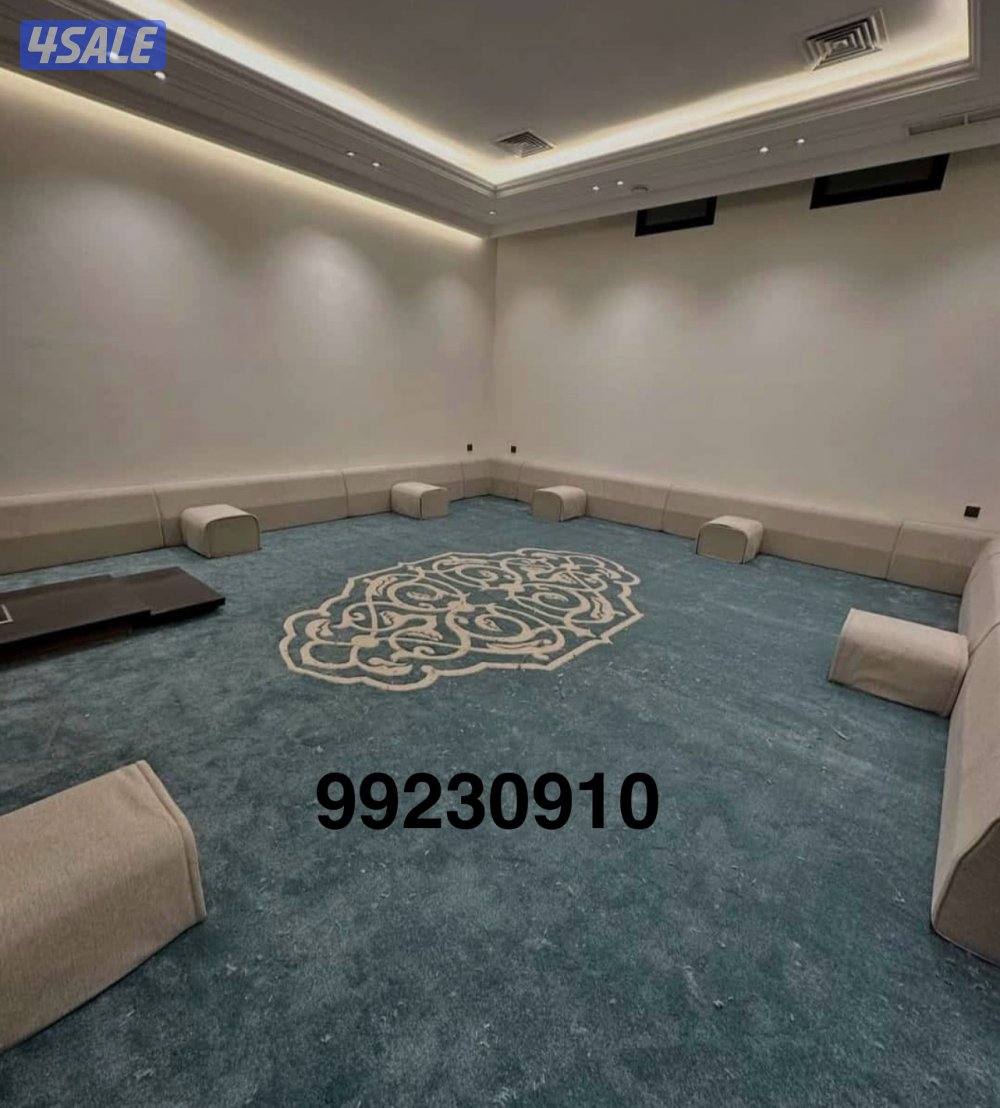 تنجيد وتفصيل كنب ديوانيات مساند وكل الستاير وسجاد قص4