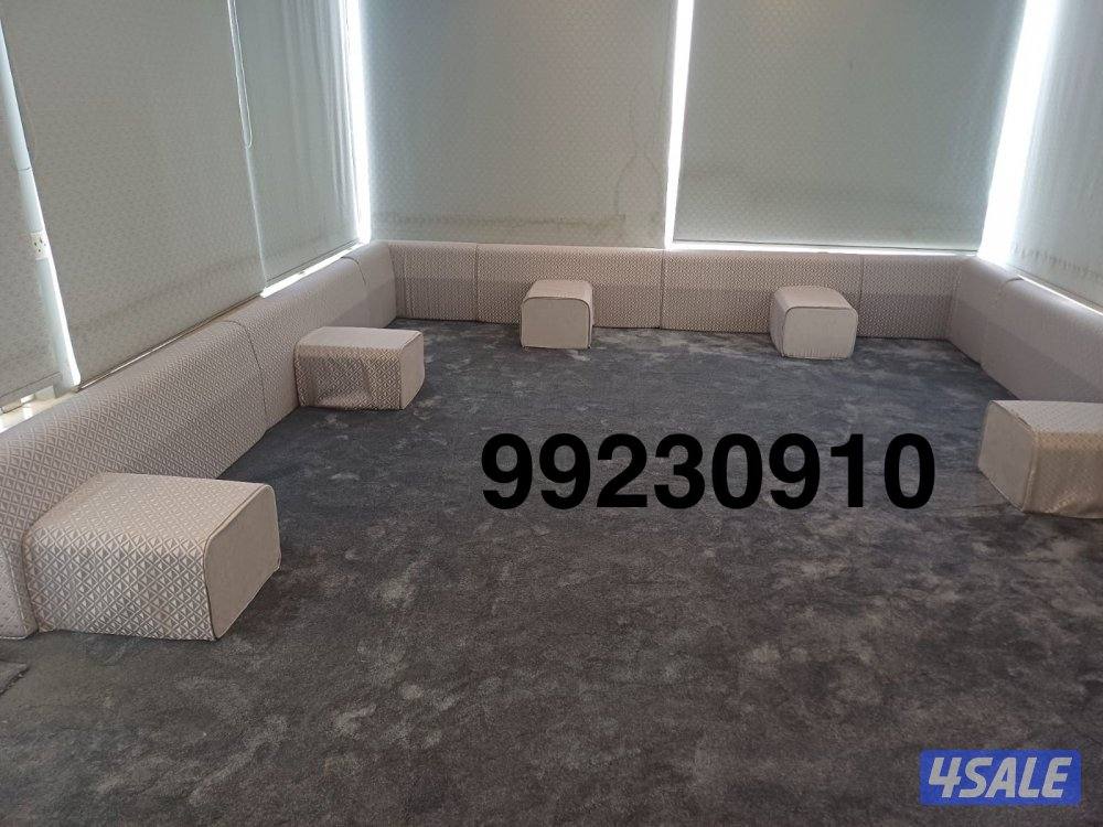 تنجيد وتفصيل كنب ديوانيات مساند وكل الستاير وسجاد قص13