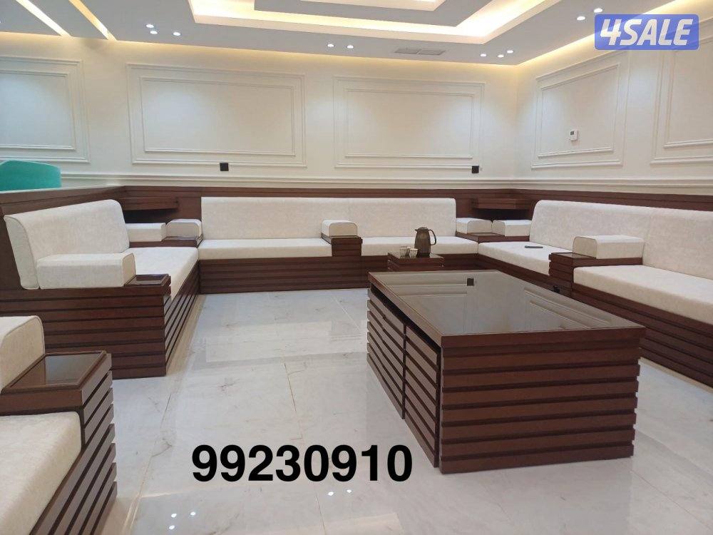 تنجيد وتفصيل كنب ديوانيات مساند وكل الستاير وسجاد قص14