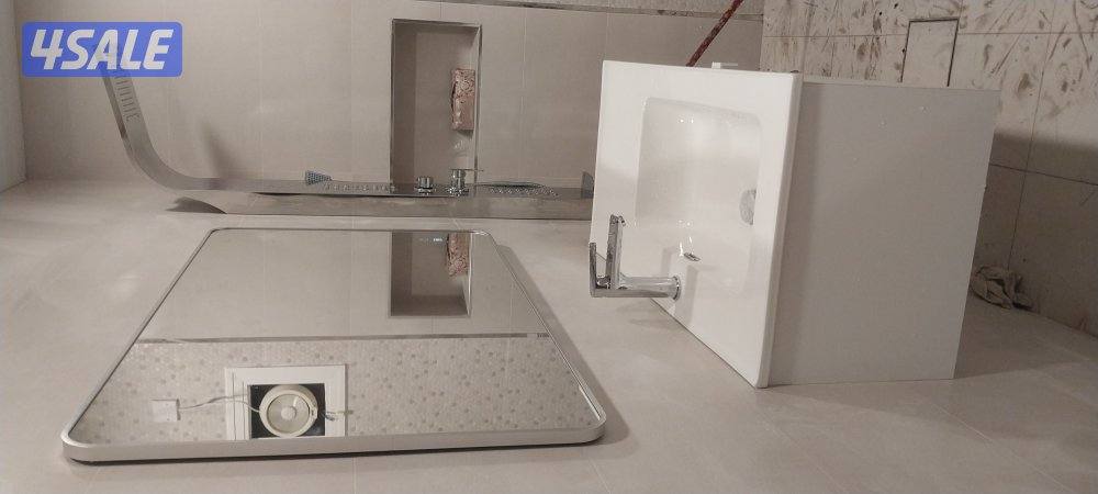 تكسير حمامات وتمديد مع بورسلان شغل جديد مخفي وظهر1