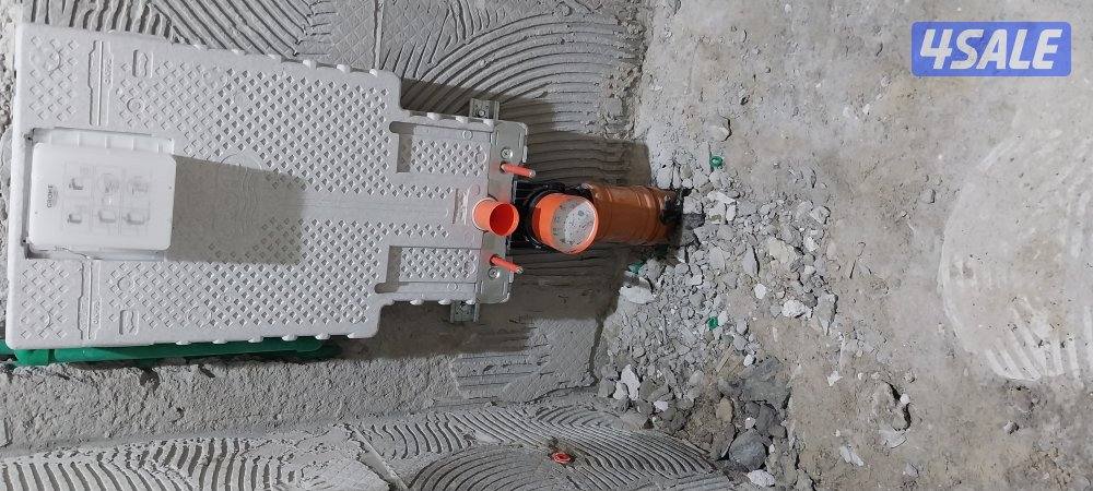 تكسير حمامات وتمديد مع بورسلان شغل جديد مخفي وظهر3