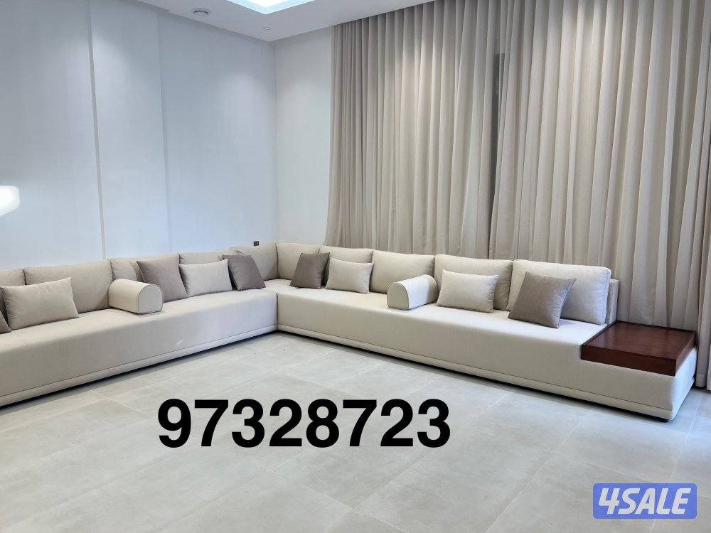 تنجيد وتفصيل ديوانيات جلسات مطارح مساند وكل الستاير وسجاد قص7