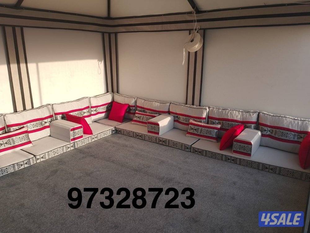 تنجيد وتفصيل ديوانيات جلسات مطارح مساند وكل الستاير وسجاد قص14