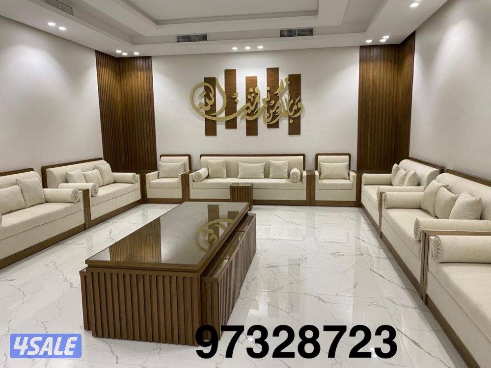 تنجيد وتفصيل ديوانيات جلسات مطارح مساند وكل الستاير وسجاد قص15