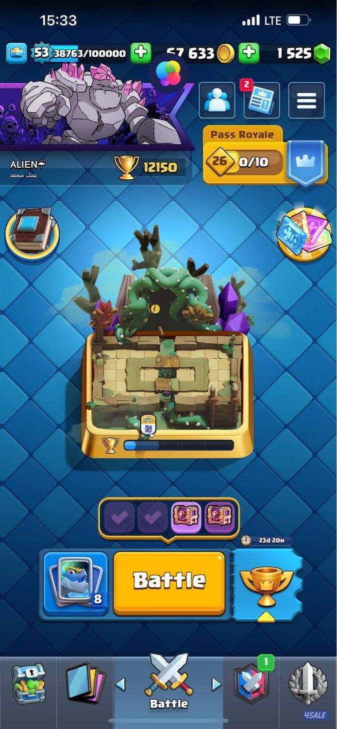 Clash of clans / clash royal / brawl stars account for sale حساب للبيع2