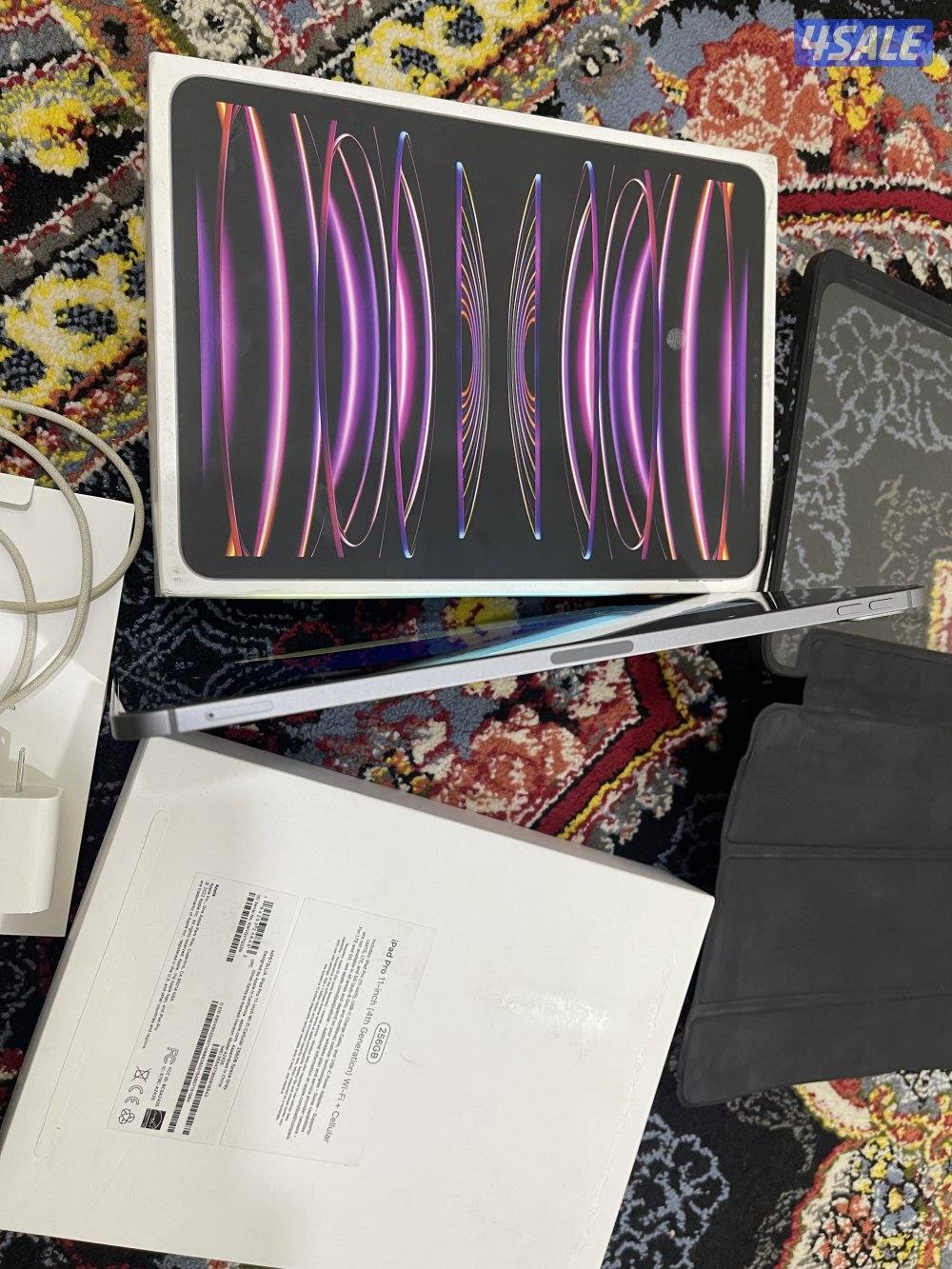 ايباد برو 11 انش ام تو m2 خطنظيف 256 قيقا بطارية 95 مع الاغراض كامله1