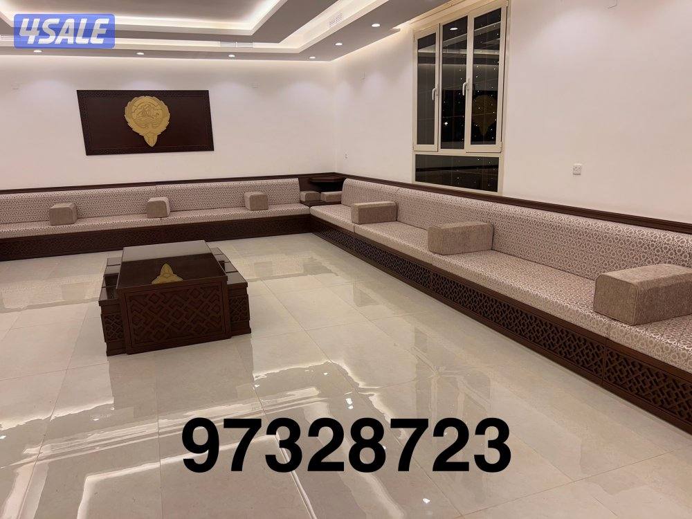 تنجيد وتفصيل مساند وديوانيات وكنب ومطارح وكل الستاير وسجاد قص7