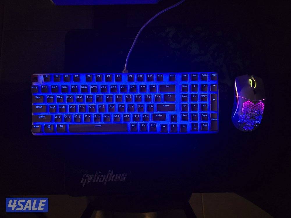 white pc gaming 5060 with Mouse and Keyboard1