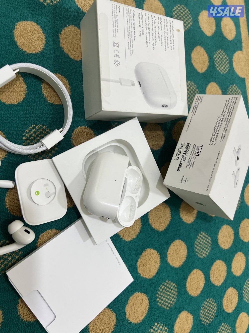 سماعة ابل برو 2 الجديدة تايب سي شحن كفالة 6 شهر استخدام خفيف0