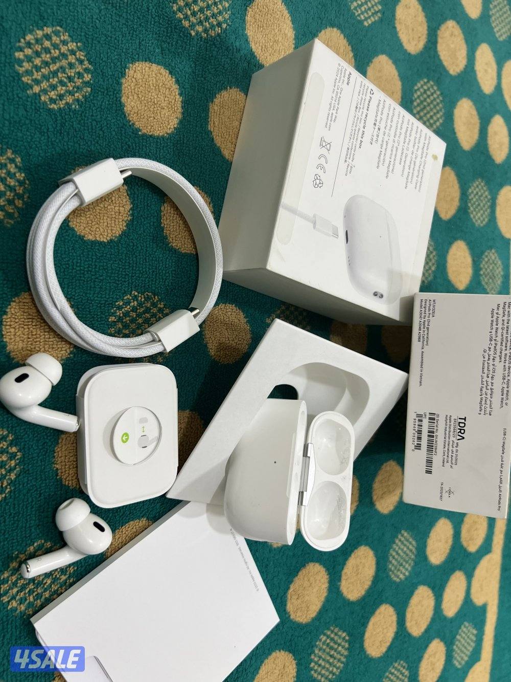 سماعة ابل برو 2 الجديدة تايب سي شحن كفالة 6 شهر استخدام خفيف3